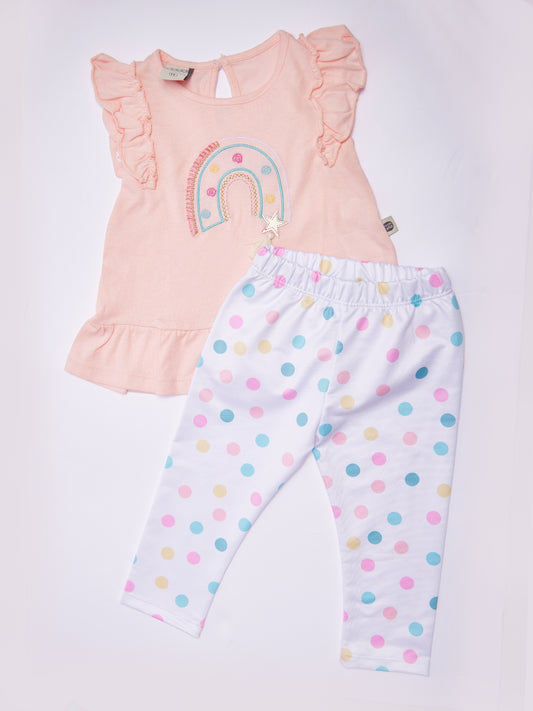 Polka Rainbow Pink Set