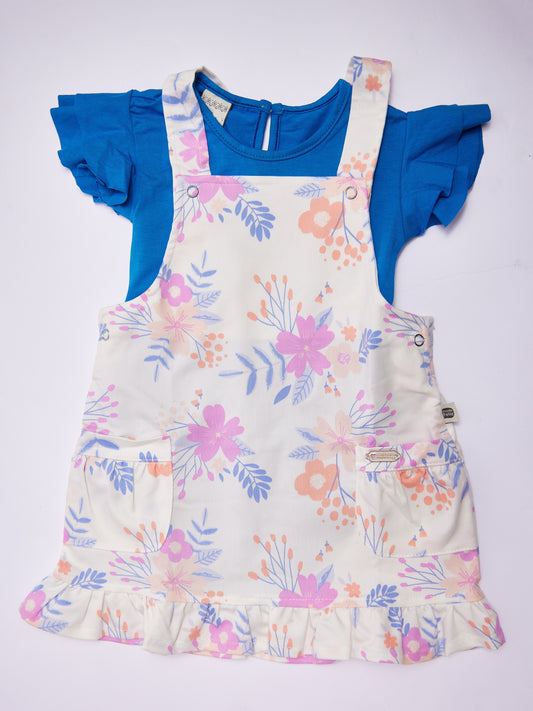 Peony Blue Overall