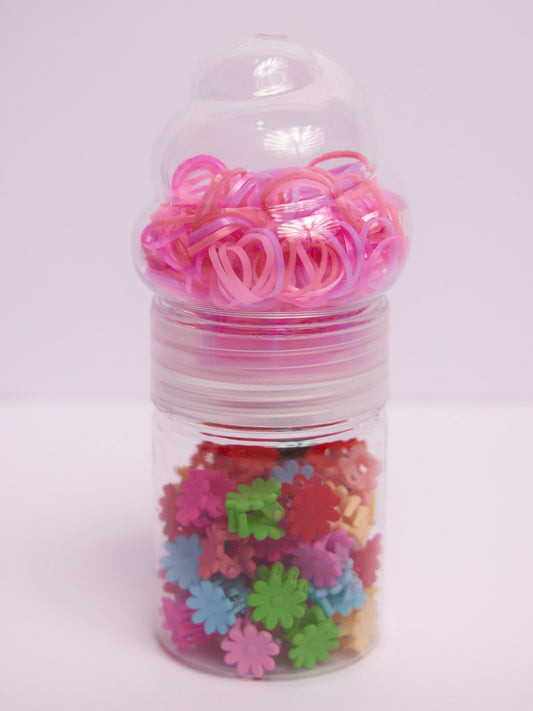 Pink Cupcake Mini Hair Claw Clips Set