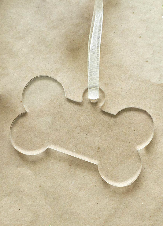 Dog Bone Acrylic Ornament (1pc)