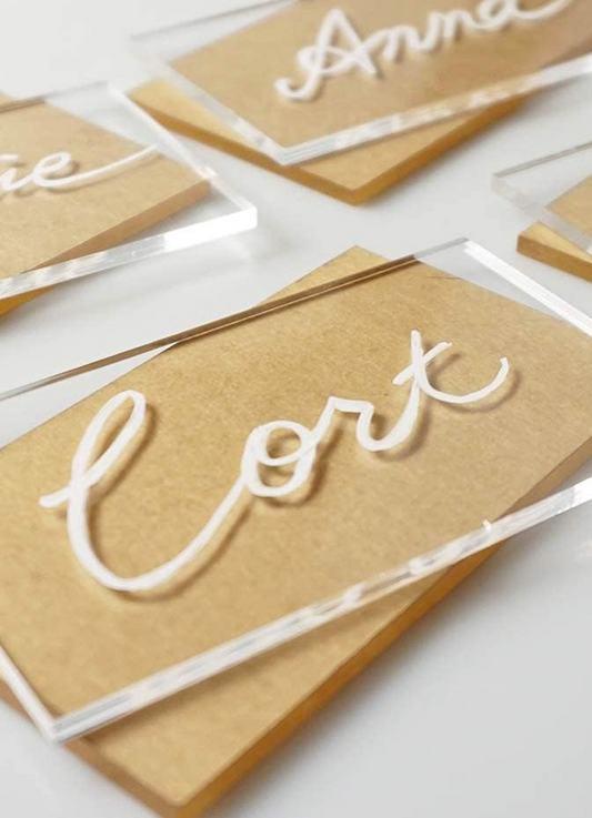 Rectangle Place Cards (10pc)